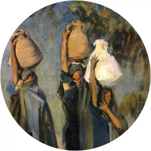 Bedouin Women Carrying Water Jars