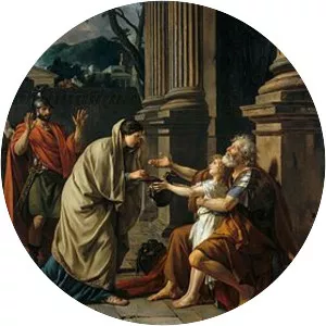 Belisarius Begging for Alms - Painting by Jacques-Louis David