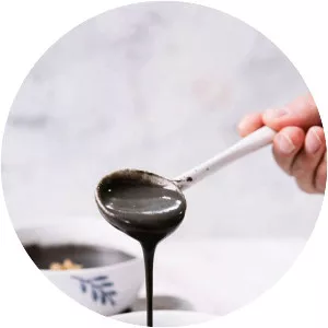 Black sesame soup