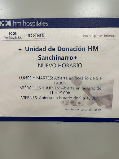 Blood Donation Unit HM Sanchinarro - Blood bank in Madrid, Spain