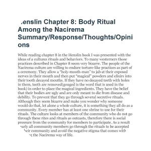 Body Ritual Among the Nacirema