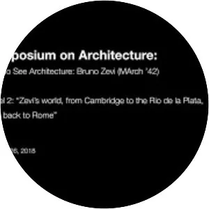 Bruno Zevi - Italian architect