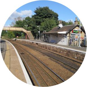 Busby railway station