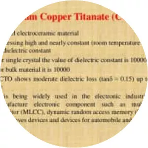 Calcium copper titanate