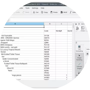 Calligra Sheets - Software
