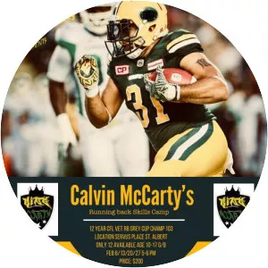 Calvin McCarty - Canadian football running back