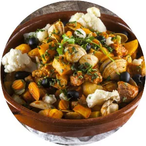 Carne de porco à alentejana