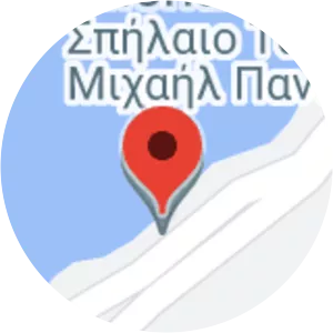 Cave Archangel Michael Panormitis Rhodes stones below. - 