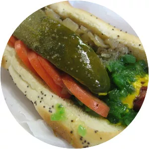 Chicago-style hot dog