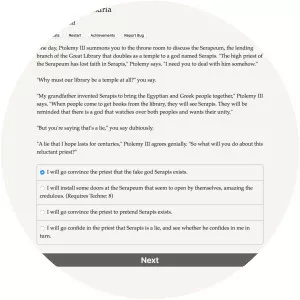 Choice of Alexandria - Video game