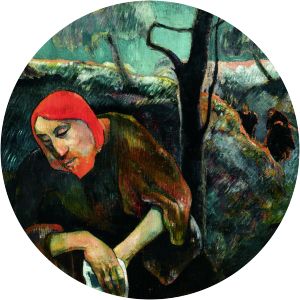 Christ on the Mount of Olives  - Painting by Paul Gauguin