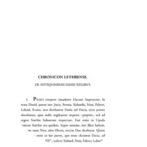 Chronicon Lethrense - Book