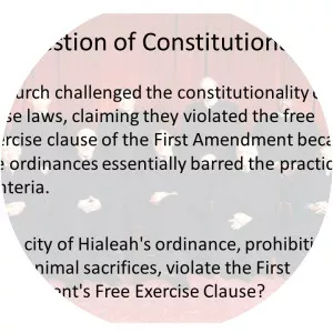 Church of the Lukumi Babalu Aye v. City of . . .