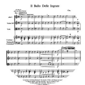 Claudio Monteverdi Il ballo delle ingrate
