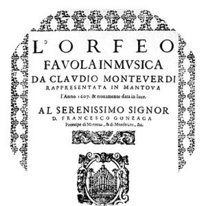Claudio Monteverdi L'Orfeo