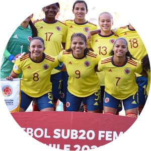 Colombia women's national under-20 football team photograph