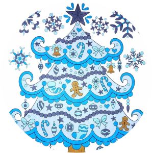 Color Christmas Coloring Book: Perfectly Portable Pages Thaneeya McArdle