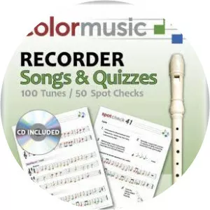 ColorMusic Recorder Songs and Quizzes: 100 Tunes / 50 Spot Checks Mike George - Book by Mike George
