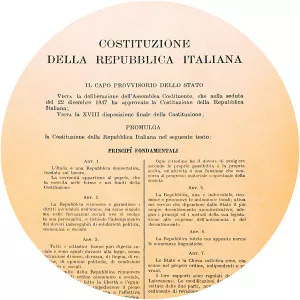 Constitution of Italy - 