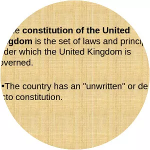 Constitution of the United Kingdom - 