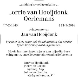 Corrie van Hooijdonk photograph