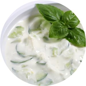 Cucumber raita