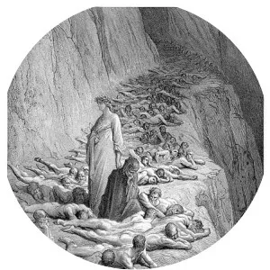 Dante and Pope Adrian V - Artwork