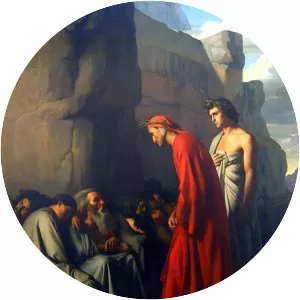 Dante in Hell - Painting by Jean-Hippolyte Flandrin