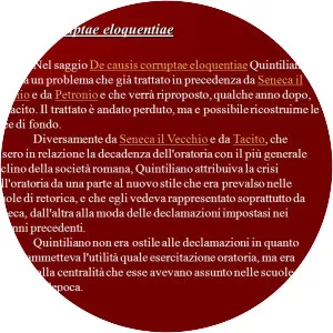 De causis corruptae eloquentiae - Book by Marcus Fabius Quintilianus