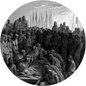 Death of Baldwin I the Latin King of Jerusalem - Artwork