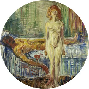 Death of Marat I - Painting by Edvard Munch