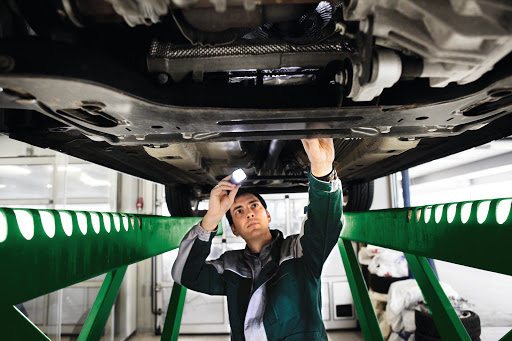 DEKRA Bilbesiktning - Car inspection station in Skovde, Sweden