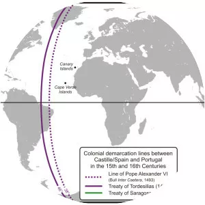 Demarcation line photograph