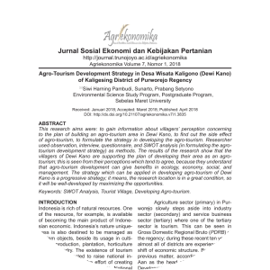 Dewi Kano Tourism Village Kaligono Purworejo Regency