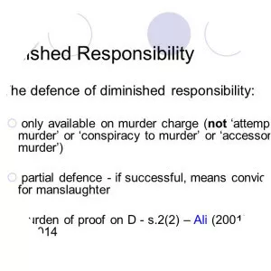 Diminished responsibility
