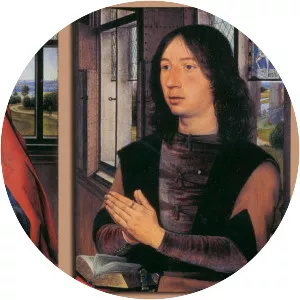 Diptych of Maarten van Nieuwenhove - Painting by Hans Memling