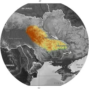 Dnieper Upland - Plain in Ukraine