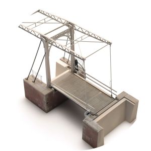 Double-beam drawbridge - Movable bridge