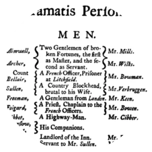 Dramatis personae - TV character