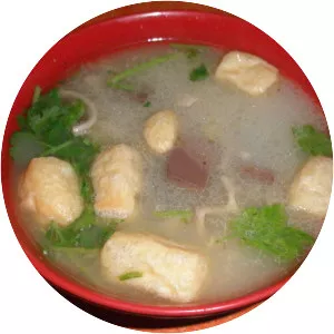 Duck blood and vermicelli soup