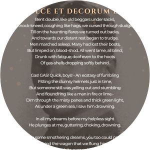 Dulce et Decorum est - Poem by Wilfred Owen