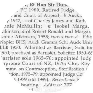 Duncan McMullin - New Zealand jurist