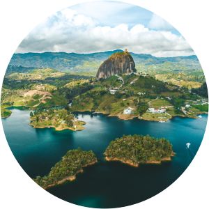El Peñón de Guatapé - Inselberg in Colombia