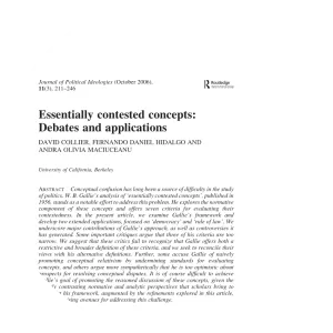 Essentially contested concept - Book by W. B. Gallie