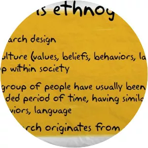 Ethnography - Field of study
