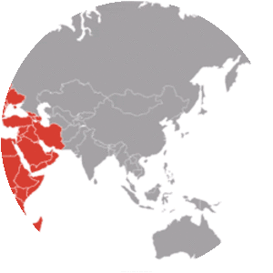 Europe, the Middle East and Africa