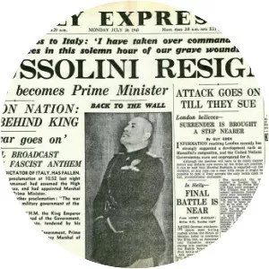 Fall of the Fascist regime in Italy - 