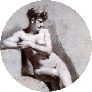 Female Nude Leaning - Artwork