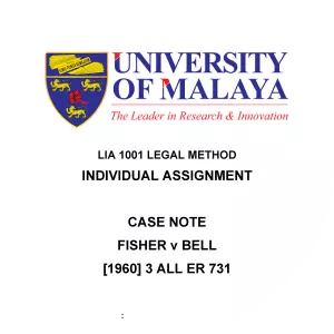 Fisher v Bell