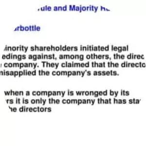 Foss v Harbottle - 